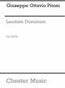 Pitoni: Laudate Dominum (Steele) SATB SATB Vocal Score