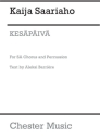 Kaija Saariaho: Kespiv Percussion, 2-Part Choir Vocal Score