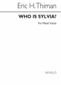 Eric Thiman, Who Is Sylvia - for SATB Chorus SATB Chorpartitur