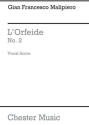 G.Francesco Malipiero: L'Orfeide (Seven Songs) SATB, Piano Accompaniment Vocal Score