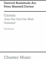 Peter Maxwell Davies And Buxtehude: Cantata - Also Hat Gott Die Welt G Chamber Group Score