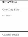 Kevin Volans: One Fine Day SATB Vocal Score