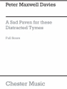 Peter Maxwell Davies: A Sad Paven For These Distracted Tymes (Score) String Quartet Score