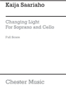 Kaija Saariaho: Changing Light (Soprano/Cello) Soprano, Cello Score