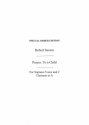 Robert Saxton: Prayer: To A Child (Playing Score) Clarinet (Duet), Soprano Score