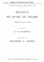 Herbert E. Crimp, Rejoice Ye Pure In Heart (Hymn) SATB and Organ Chorpartitur