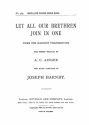 Sir Joseph Barnby, Let All Our Brethren Join In One SATB and Organ Chorpartitur