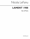 Lament 1988 for viola, violoncello, clarinet and oboe (cor anglais) set of parts