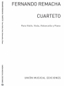 Fernando Remacha, Cuarteto Violin, Viola, Cello and Piano Partitur + Stimmen