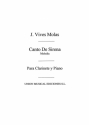 Canto De La Sirena For Clarinet And Piano Klarinette und Klavier Buch