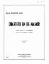 Rafael R. Albert, Cuarteto En Re Mayor Violin, Viola, Cello and Guitar Partitur