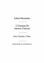 Doce Sonatas De Autores Clasicos.Cuad. I Klarinette und Klavier Buch