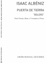 Isaac Albniz, Puerta De Tierra Bolero Flte und Klavier Buch