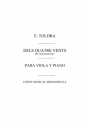 Dels Quatre Vents Viola und Klavier Buch