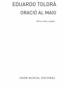 Oracio Al Maig Viola und Klavier Buch