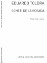 Soneti De La Rosada Viola und Klavier Buch