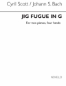 Cyril Scott, Scott/Bach Jig Fugue In G 2 Pianos/4 Hands  Buch