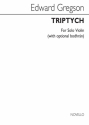 Edward Gregson, Triptych (Violin Solo) Violin Buch