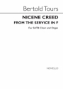 Berthold Tours, The Nicene Creed In F (From Tours Service In F) SATB and Organ Chorpartitur