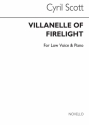 Cyril Scott, Villanelle Of Firelight (Key B Flat) Low Voice and Piano Buch