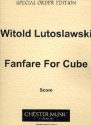 Fanfare For CUBE for 2 trumpets, french horn, trombone and tuba score and parts