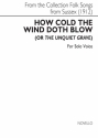 Ralph Vaughan Williams, How Cold The Wind Doth Blow (or The Unquiet Gr Vocal and Piano Buch