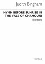 Judith Bingham, Hymn Before Sunrise In The Vale Of Chamouni SATB Buch