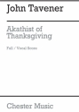 John Tavener: Akathist Of Thanksgiving SATBARB Score