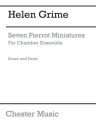 7 Pierrot Miniatures   for chamber ensemble (fl, klar, vl, vc, piano) score and parts