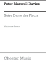 Maxwell Davies, P Notre Dame Des Fleurs Miniature Score Ensemble, Soprano, Countertenor Miniature Score