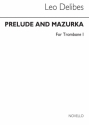 Lo Delibes, Prelude & Mazurka (Cobb) Tbn 1 Posaune Buch