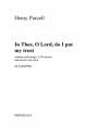 Henry Purcell, In Thee, O Lord, Do I Put My Trust SATB Ensemble Buch