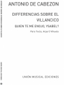 Diferencias Sobre El Villancico Quien Klavier Buch