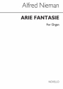 Alfred Nieman, Arie-Fantasie For Organ Orgel Buch