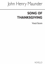 John Henry Maunder, Song Of Thanksgiving STB SATB Buch