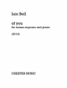 Iain Bell, Of You Mezzo Soprano and Piano Buch