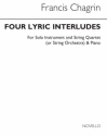 Francis Chagrin, Four Lyric Interludes (Parts) Flute and String Instruments Buch