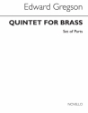 Edward Gregson, Quintet For Brass (Parts) Brass Instruments Chamber Group Brass Quintet Buch