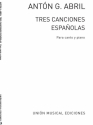 Anton Garcia Abril: Tres Canciones Espanolas Piano, Voice Buch