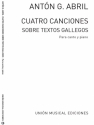 Cuatro canciones sobre textos gallegos Vocal and Piano Partitur