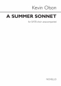 Kevin Olson, A Summer Sonnet SATB Chorpartitur