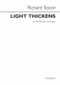 Richard Sisson, Light Thickens SATB and Piano Chorpartitur