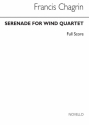 Francis Chagrin, Serenade For Wind Quartet Wind Instruments Partitur