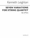 Kenneth Leighton, Seven Variations For String Quartet Op.43 (Parts) Streichquartett Buch