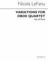 Variations For Oboe Quartet for violin, viola, violoncello and oboe set of parts