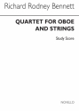 Richard Rodney Bennett, Quartet For Oboe and Strings Oboe String Instruments Partitur