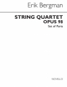 Erik Bergman, String Quartet Op.98 (Parts) Streichquartett Buch