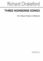 Richard Drakeford, Three Nonsense Songs Vocal and Piano Chorpartitur