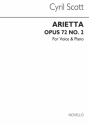 Cyril Scott, Arietta Op72 No.2-high Voice/Piano (Key-e Flat) High Voice and Piano Buch