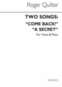 Roger Quilter, Two Songs In B Flat For Voice And Piano Vocal and Piano Buch